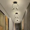 Plafondlampen moderne gang led licht gouden libel ingang gangpad veranda lamp creatief persoonlijkheid balkon huisdecoratie