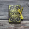 Presentförpackning 5st Ramadan Decor Packaging Box Koran Book Shape Eid Mubarak Chocolate Candy Boxes Islamiska muslimska festivalpartiförsörjningar