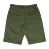 Pantalon masculin ggo short en vrac green wide-leg plus taille pantalon de taille