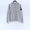 Chaopai Stone Cross Hoodie with Island Logo Printed Loose Round Neck Couple Coat for Trendy Men