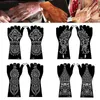 Transfert de tatouage 1 paire fleur pochoir tatouage pour les modèles de tatouage au henné à main