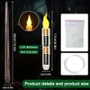 Halloween Decoration Floating LED Candles 12/24Pc Flameless Flicker Candle with Magic Wand Remote Control For Christmas Birthday 240416