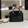 12a Top Mirror Quality Luxury Bags Classic Designer Bag Ladies 'Handväska Black Chain Bag Axelväska Satchel Väska Summer Patent Leather SeaseSt