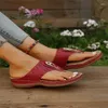 Casual schoenen vrouwen sandalen orthopedische wig hakken zomer 2024 slippers voor hakken strand flip flops zapatos mujer