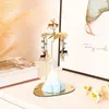 Candle Holders Rotating Candlestick Christmas Carousel Tea Light Holder Stand Tray For Home Birthday Wedding Party Table Decorations