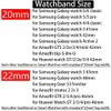 Montre les bandes Samsung Galaxy Watch 4/5 Pro / 6 Classic / Active 2 44 mm 40 mm Ring Bracelet Correa GT 2E 3 4 Band 22 mm 20mm 240424
