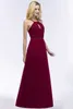 Runway Dresses Women Bridesmaid Dresses Women Halter Sexy Insert Maxi ChiffonSkirt Prom Gown Wedding Guest Party Evening Dress Formal Y240426