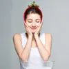 Bandanas Strawberry Shampoo Ribbon Makeup Headband Skincare Broadside para lavar la cara Facial Coral Fleece Spa Girl Dadandas