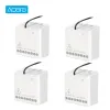 Controle aqara 2 canais Twoway Control Relay Module Switch Chave de luz Control remoto Zigbee WiFi App Controller sem fio