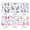 Tattoo Transfer Moon Glitter Butterfly Body Art Face Wings Fake Tattoo Temporary Tattoos Butterfly Tattoo Stickers Flowers Tattoo Stickers 240427