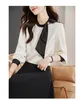 Women's T Shirts 2024 Spring/Summer/Autumn Korean Versatile Bow Colored Long Sleeved Satin Shirt Top T-shirt