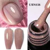 Ur cukier 75 ml złoty brokat nago żel Poliska do paznokci Aurora Winter Manicure Półprzepustny namocz UV LED Art lannish 240425