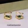 Designer Luxury Jewelry Earring High version Lucky Clover Ear Clam V Gold Thickened 18K Rose Plated Earstuds Malachite Earrings and