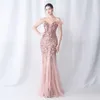 Runway Dresses Yidingzs Women Feather Long Prom Dress Off Shoulder GRN Sequin Evening Dress Sexig Party Maxi Dress Y240426