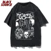 Koszule duże t koszulę My Chemical Romance Mcr Dead Women's Tshirt Black Parade Punk Emo Rock Summer Fashion Top Female Clothing