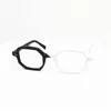Tart 165 óculos ópticos para homens Mulheres Retro Designer Folha de Moda Acetato Héxágono Fulsso completo Elasticidade Detalhe estilo Anti-azul Placa de lente leve com caixa
