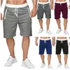 B04N Herrshorts plus S-3XL Män kör shorts Patchwork Training Shorts Zipper Pockets Gym Sports Snabbt Dry Short Casual Fitness Shorts 2023 Ny D240426