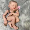 Dockor 20 tum redan målad Reborn Doll Kit Laura 3D målad hudform högkvalitativ handgjorda nyfödda baby dolldelar med tygkropp