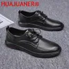 Casual Shoes Man Flat Genuine Leather Classic Mens Sneakers Outdoor Lace-up High Quality Italian Handmade Formal Oxfords Big Size 38-47