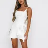 Off Shoulder Mini Bodycon Summer Dress Women Backless Club Party Sexy Wrap Black And White Dresses Plus Size Robe Ete Vestidos 240418