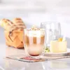 1 pcs HEATRESISTANT DOUBLE MUR VERRE CUPE DE BIERE ESPRESSO CAFET COFFET À HABLEAU MOG TEA VERIFICATION WHISKE