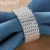 Clusterringen 925 Sterling Silver Interwoven Web Ring 6-10 Grootte voor man Women Wedding Engagement Fashion sieraden Charme Accessoires