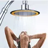 バスルームシャワーヘッド1PC 4/6インチ高圧シャワーヘッド360調整可能な大きな丸い降雨スプレーハンドホールドシャワーヘッドバスルームアクセサリー