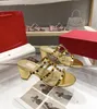 Designer de haute qualité V talons sandals mode Valentine Sandale Luxury Rivet Slides Femmes Vlogo Platform Slipper 34554