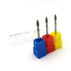 Bits HYTOOS 10pcs/pack Cone Diamond Cuticle Bit 3*6mm Nail Drill Bits Manicure Drills Nails Accessories Tools