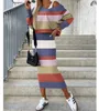 디자이너 2 피스 드레스 여성 기하학적 패턴 캐주얼 짧은 슬리브 티셔츠 및 주름 스커트 세트