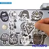 Tattoo -overdracht 50 pcs Gothic Totem Witch Girls Skull Death Demon Telefoon Laptop Cars Stickers voor bagage gitaarfiets skateboard motorfietssticker 240426