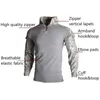 Camisetas tácticas camisa táctica al aire libre camiseta de camisa para hombres camuflaje de camuflaje impermeable