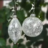 Décorations de Noël 8pcs / pack Surface étoile Dessin en verre Ball Ball Ornement Ami cadeau Cadeau Decoration Tree Globe suspendue