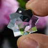 Kroonluchter Crystal 5pc 20 mm Clear Octagon Sneeuwvlok gefacetteerd prisma Bloemglas Pendant Garland Gordijn Sun Catcher Sieraden Onderdelen