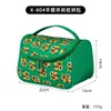 Cross-Border Fashion National Trend Green Théorie Saclet Small Tiger Head Toitrage Storage Portable Travel Rangement Sac Sac de cosmétique pour femmes