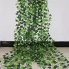 Decoratieve bloemen 100 stks blad kunstmatige klimop muur huis planten wijnstokken