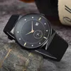 Baida Fashion Belt Mens Business TimeKeeping Fashion Quartz Watch TimeKeeping