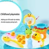 Sable Player Water Fun Baby Bathtub Toys Childrens Bathtub Toys Baignier Baignoire Duck Toy 1 canard Animal Fish Net 6 Water Float Duck Toys Q240426