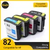 Contrôles Nouvelles cartouches à encre compatibles pour HP82 HP 82 CH565A pour DesignJet 10PS / 20PS / 120NR / 50PS / 111/500/500PS / 500PLUS / 510/800/800PS / 500