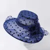 Cappelli larghi cappelli da secchio Cappelli da donna eleganti cappelli caldi con cappelli da secchio in chiffon biologici biologici da spiaggia traspiranti e cappelli per pescatori soleggiati J240425