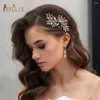 Copricapi A83 pettine da sposa fatte a mano Rhinestone Accessori per capelli da sposa Accessori per damigella d'onore copricapo per le donne tiara