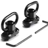 Tillbehör Taktisk gevärband 360 Swivel Sling Loops QD Mounts Quick Release 1.25 "Swivel Ring Mlok Base Picatinny Rail Montering Adapter