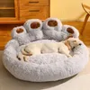 Porteurs de chats caisses maisons pour animaux de compagnie canapé de chien en peluche maison grand produit pour animaux de compagnie lit de chien pelucheur petit canapé panier petit chien et chat fournit de grands accessoires d'animaux de compagnie 240426