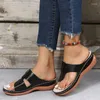 Casual Shoes Women Wedge Sandals Soft Stitching Ladies Comfortable Flat Flip Flops Beach Woman Footwear Sandalias