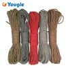 Paracord YOUGLE 750LB Paracord Parachute Cord Lanyard Rope Mil Spec Type IV 7 Strand 100FT Outdoor Climbing Camping survival equipment