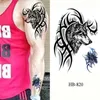 Tatouage Transfert Mens Tatous Tattoos Tiger Lion Wolf Tatouage Autocollants faux tatouage pour femmes Lignes de bras Souchée Corps Makeup Tatoo Tamesproof 240426