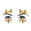 Tattoo Transfer 3D Decorazione del viso temporaneo Flash Fun Finto Rhinestone Ladies Face Face Face Face Tattoo Tattoo Masquerade Face Decoration 240426