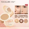 Pulver Focallure natürlicher mattgepresster Pulverölkontrolle Aufhellen Whitening Face Basis Fundament Fundament Fundament Fundament Concealer Make -up -Kosmetik