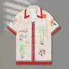 Mäns avslappnade skjortor 2023 Spring Hawaiian skjortor Summer Shirt Men Streetwear Flower Plant Print Beach Shirt Hip Hop Casual Tropical Holiday Tops 240424