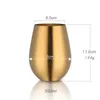 500 ml ze stali nierdzewnej Piar Wine Cup Rose Gold Tumbler Sok Koktajl Mleko Milk Metal Picie kubek do baru na zewnątrz 240418